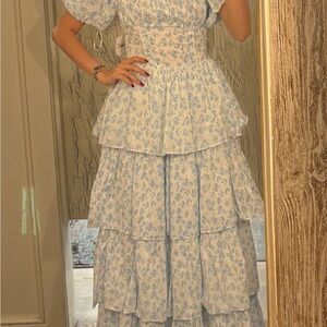 Altar'd State Blue Floral Dress